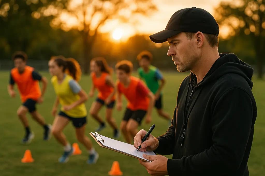 Project Rampart success shown through student-athletes practicing with a coach after school